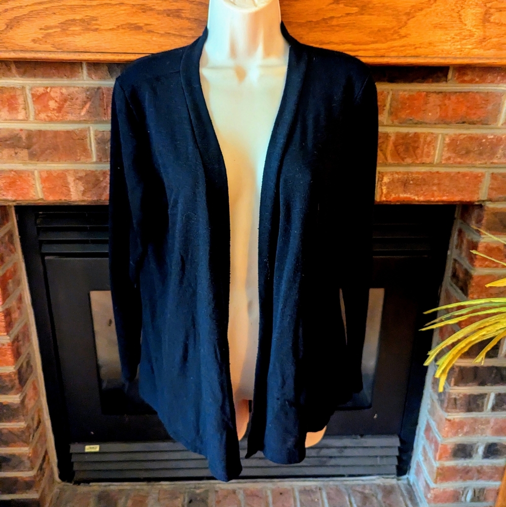Metaphor brand black 3/4 sleeve cardigan size XL